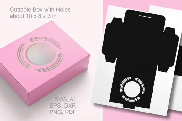 3 Pencils Round Window Rectangular Box