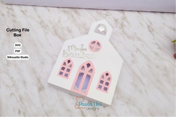 Caja En Forma De Iglesia 3D SVG