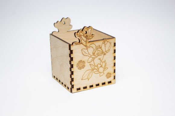 Candle Holder - Flower Branch 3D SVG