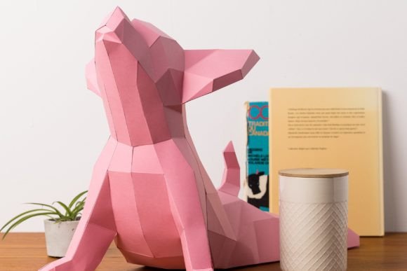 Dog Chichi Doing Yoga 3D SVG Animals