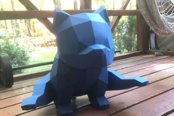 Dog Ponpon Doing Yoga 3D SVG