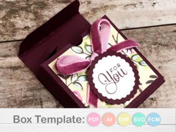 Elegant Favor Box Template 3D SVG Shapes