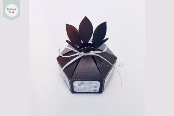 Flower Top Box Template 3D SVG Shapes