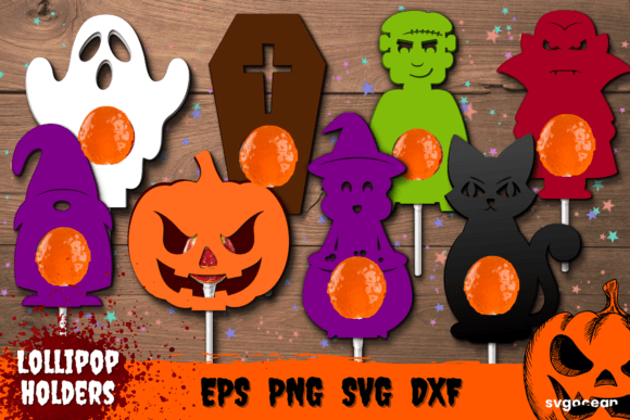 Halloween Candy Holders 3D SVG Shapes