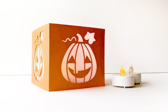 Jack O Lantern Halloween Luminary SVG for Shadow Boxes