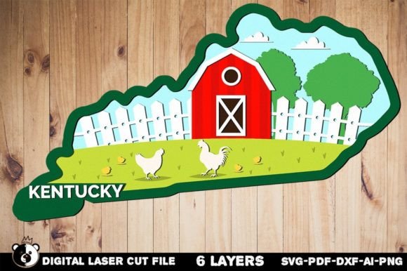 Kentucky SVG, 3D SVG Shapes