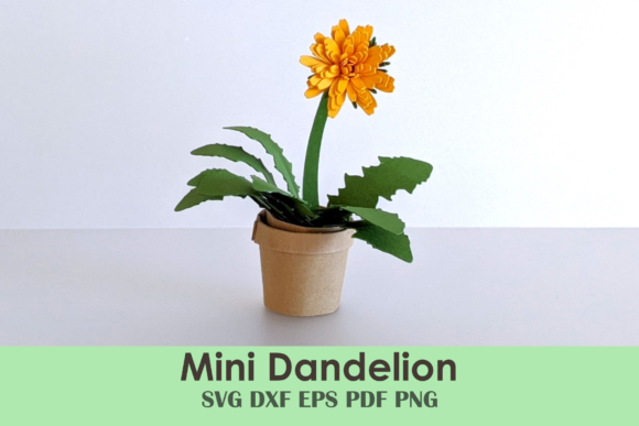 Mini Dandelion and Planter DIY Template