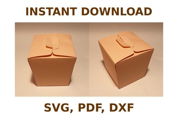 Noodle Box Template – 3D SVG Shapes