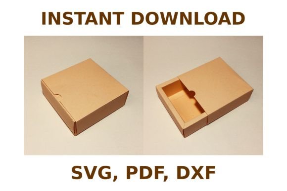 Slide Box Template – 3D SVG Gift Boxes