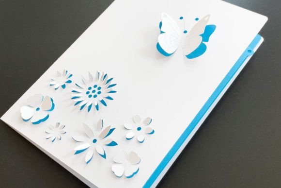 Spring Card: 3D SVG for Seasons