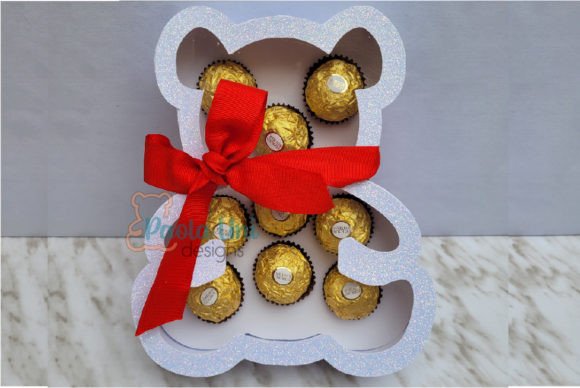 Teddy Bear Candy Holder 3D SVG Shapes