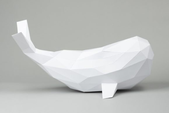 Whale Paper Sculpture 3D SVG Animals